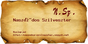 Naszádos Szilveszter névjegykártya